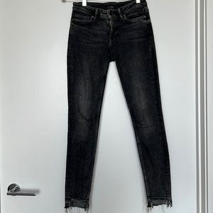 All saints mast black ankle jean size 25